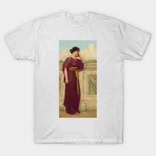 Soft Falls The Eventide by John William Godward T-Shirt